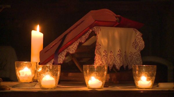 Rorate a csornai premontrei templomban