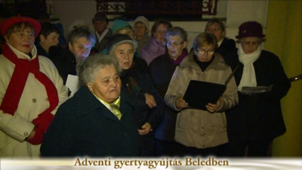 Adventi gyertyagyújtás Beledben