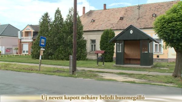 Új nevet kapott néhány beledi buszmegálló