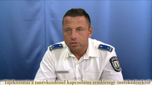 Tájékoztatás a tanévkezdéssel kapcsolatos rendőségi  intézkedésekről