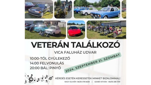 Veterán autó és motoros bemutatót szerveznek Vicán