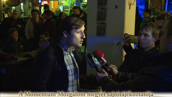 A Momentum Mozgalom megyei sajtótájékoztatója