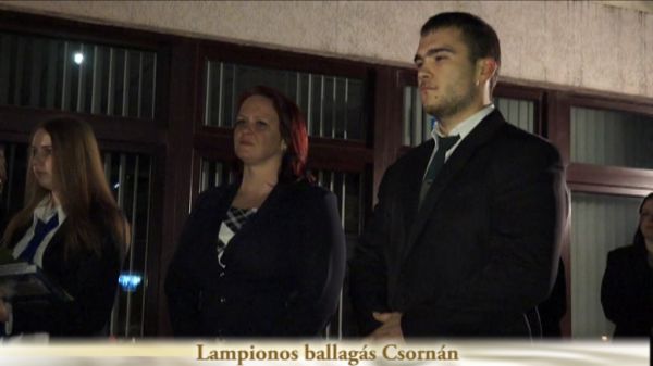 Lampionos ballagás Csornán