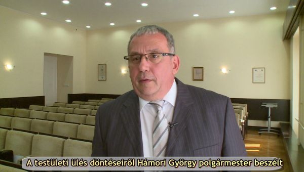 A testületi ülés döntéseiről Hámori György polgármester beszélt