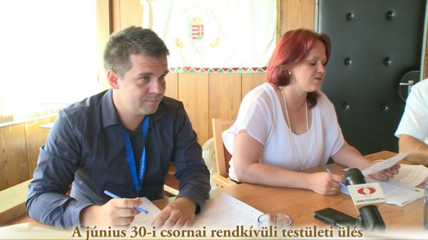 A június 30-i csornai rendkívüli testületi ülés 